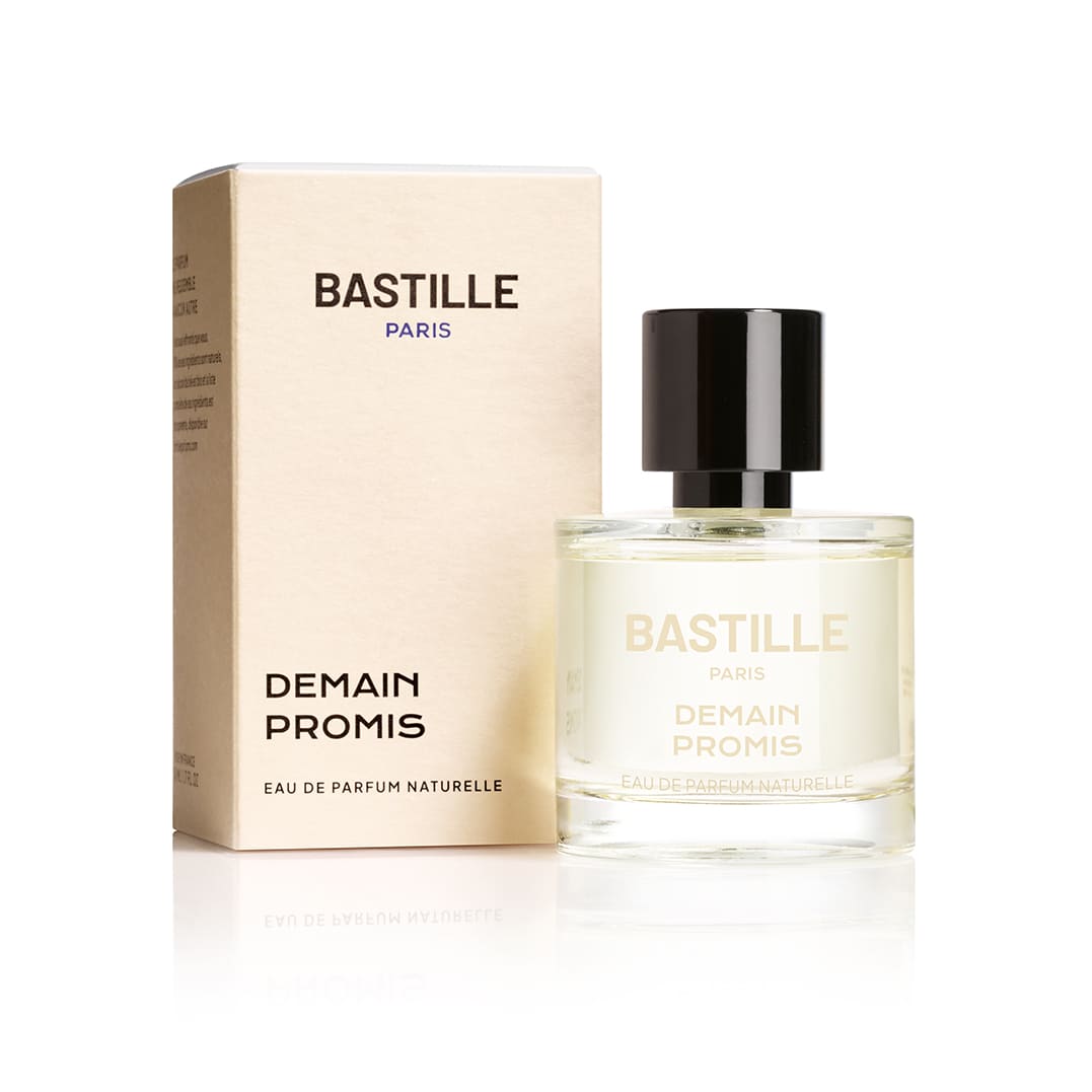 Demain Promis by Bastille offers a delicate blend of sandalwood, rose, and warm milkiness with a soothing touch
