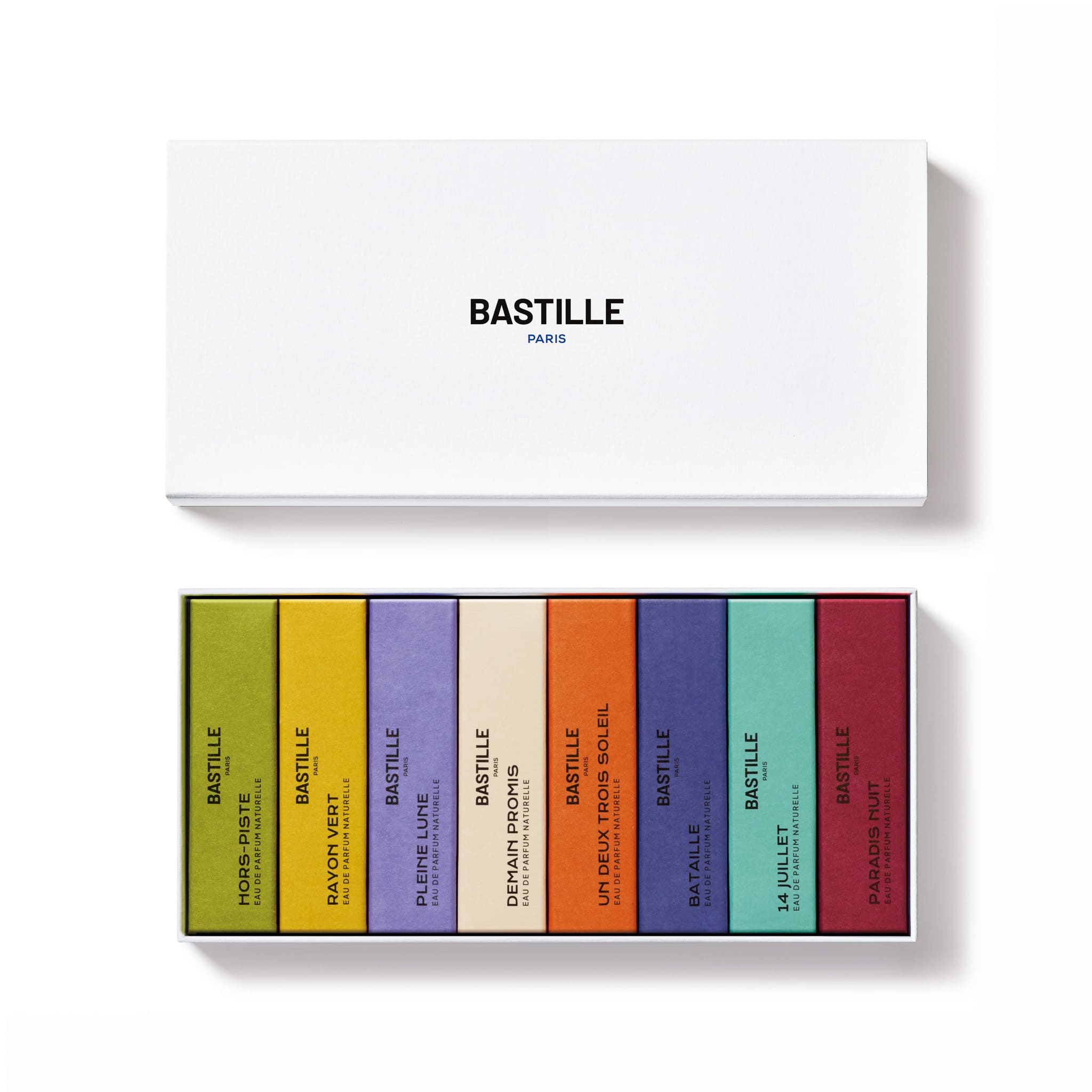 Bastille Discovery Set offers a unisex fragrance set with eight natural, vegan scents crafted in France.