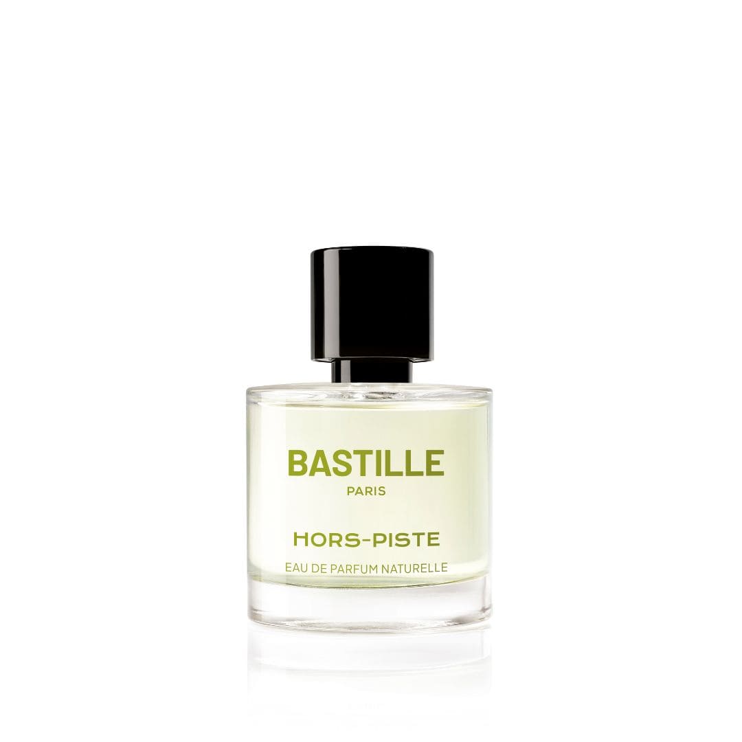 The modern Hors-Piste cologne balances citrus sharpness and smooth juniper, offered in 50 ml size