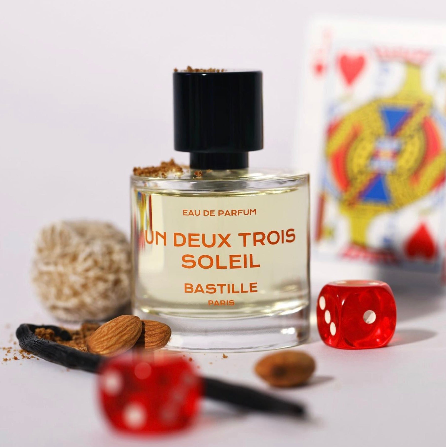 Un Deux Trois Soleil Eau de Parfum 50ml offers a sweet and wearable fragrance with almond, vanilla, and smoky notes