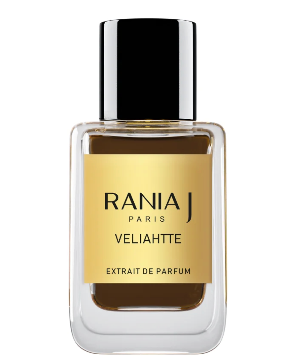 Veliahtte Rania J extrait de parfum – bottle and packaging