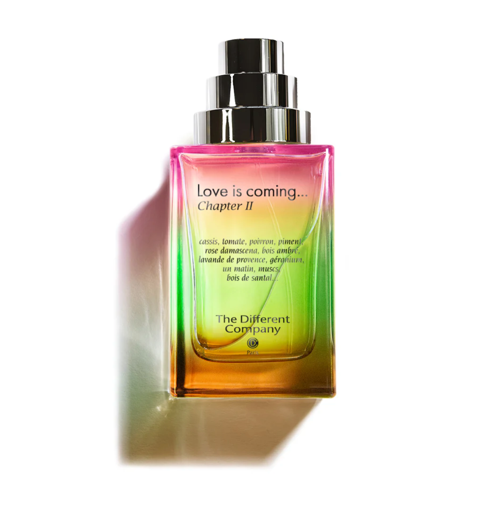 Experience this fresh and crispy garden like perfume: Love is coming by The Different Company, available ay H Parfums