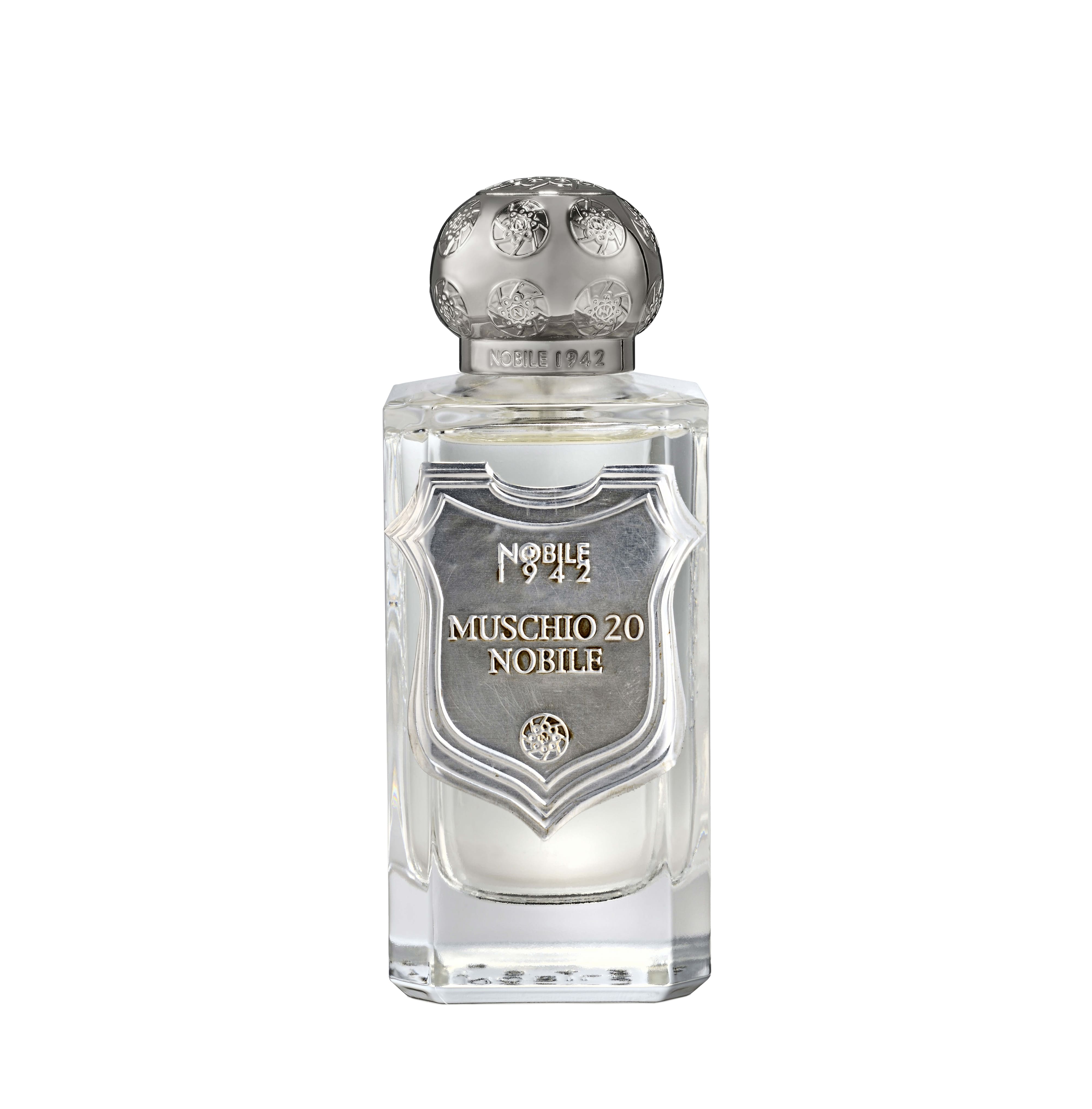 Muschio 20 Nobile Eau de Parfum is an enveloping blend of musk and sweet fruity notes with a citrusy sparkle