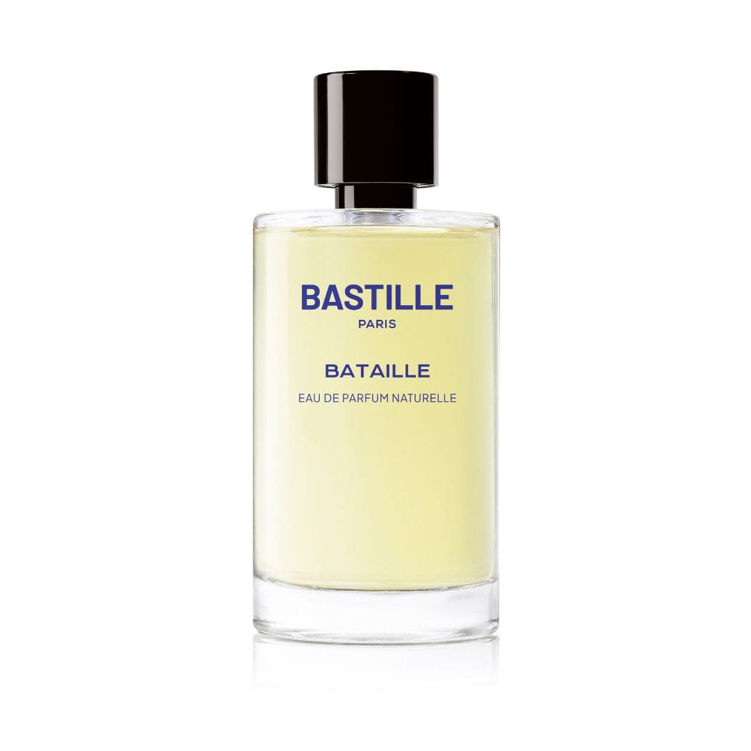 Bataille by Bastille, a spicy unisex parfum with ginger, saffron, and patchouli in 100ml size