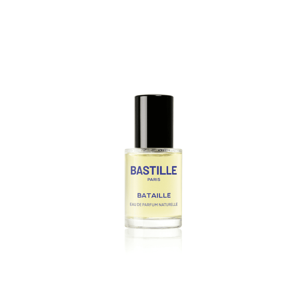 A spicy and raw perfume with strong character, Bataille by Bastille Paris is crafted with 95% natural ingredients available in 15 ml bottle