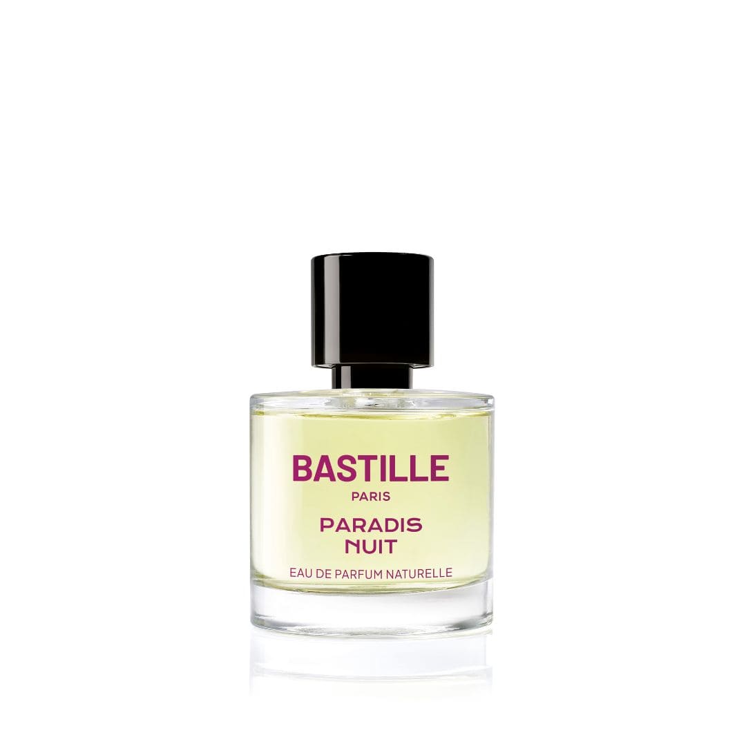 Paradis Nuit by Bastille, available in 50ml, reveals a mysterious floral scent with creamy sandalwood