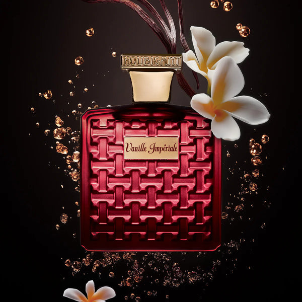 Houbigant Vanille Impériale 100ml, unisex spicy perfume with an opulent blend of tuberose, rose, jasmine, and vanilla.