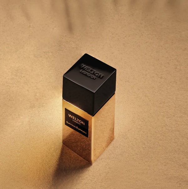 Saffron Euphoria Welton opens with ginger, saffron, black pepper, and cypress, then captivates with its ambery essence